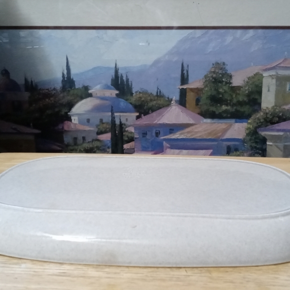 Vintage Russel Wright Steubenville Serving Grey Granite Platter.🍱Nice Gift.🎁🏇 - Picture 2 of 10